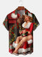 Men's Christmas Funny Graphic Short Sleeve Hawaiian Shirt